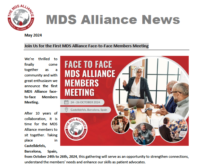 News letter MDS Alliance